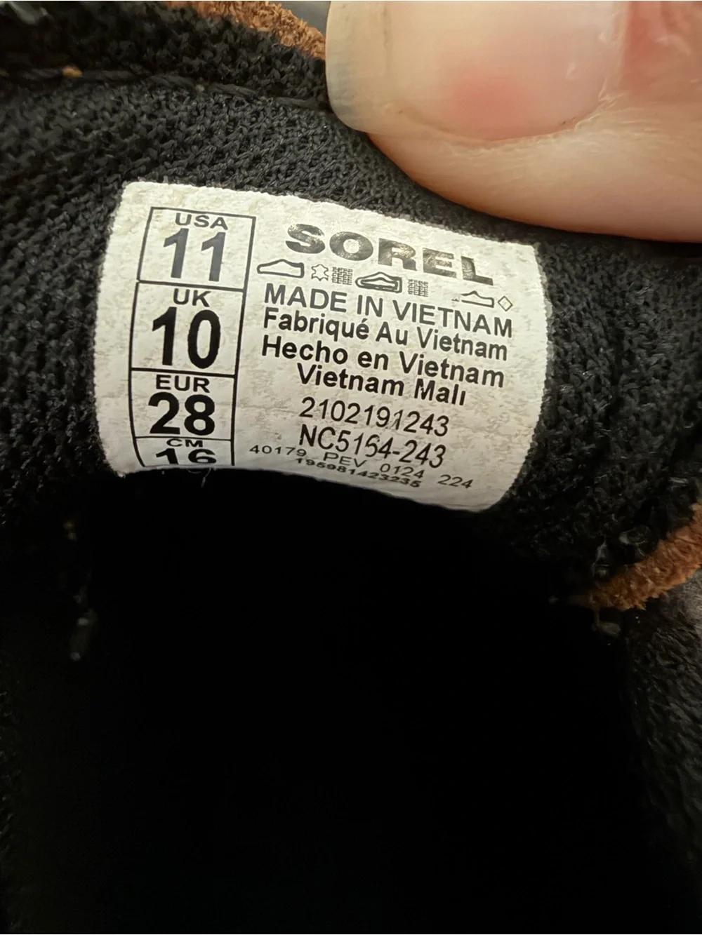 Sorel Kids Brown Suede and Gray Waterproof Duck Boot